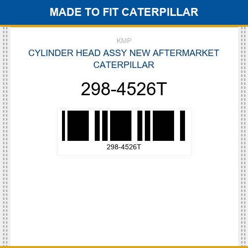 298-4526T Cylinder head assy Made to fit