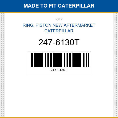 247-6130T Ring, piston Made to fit for CATERPILLAR