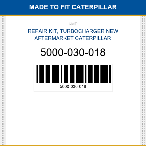 5000-030-018 Repair kit, turbocharger Made to fit
