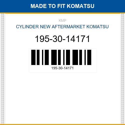 195-30-14171 Cylinder Made to fit for KOMATSU