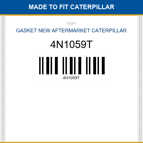 4N1059T Gasket Made to fit