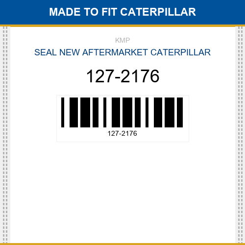 127-2176 Seal Made to fit for CATERPILLAR