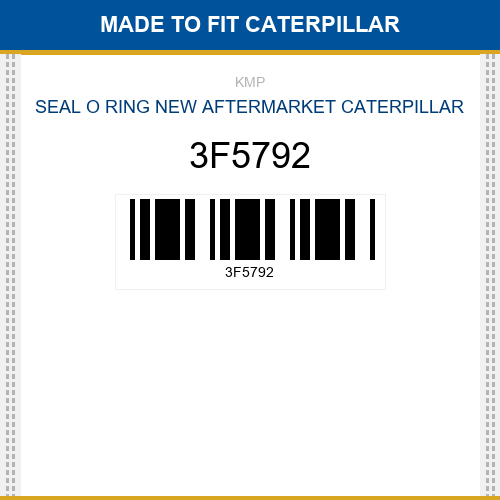 3F5792 Seal o ring Made to fit for CATERPILLAR