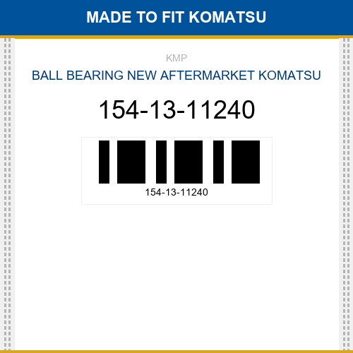 154-13-11240 Ball bearing Made to fit for KOMATSU