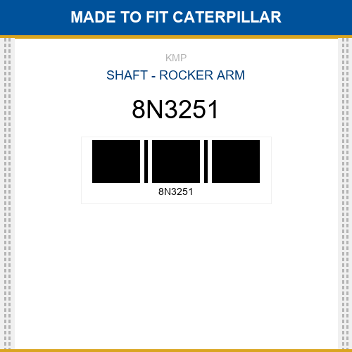 8N3251 Shaft - rocker arm Made to fit