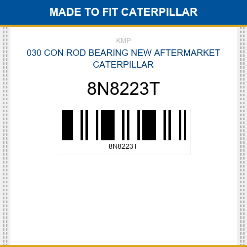 8N8223T 030 con rod bearing Made to fit for CATERPILLAR
