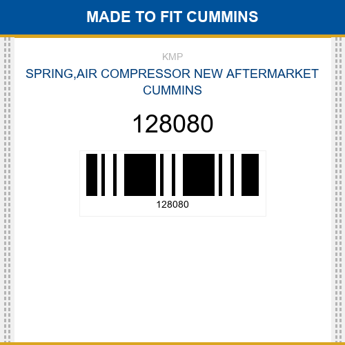 128080 Spring,air compressor Made to fit for CUMMINS