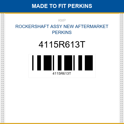 4115R613T Rockershaft assy Made to fit for PERKINS