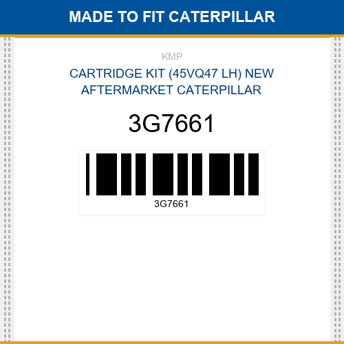 3G7661 Cartridge kit (45vq47 lh) Made to fit for CATERPILLAR