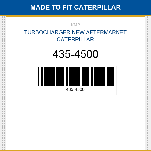 435-4500 Turbocharger Made to fit for CATERPILLAR
