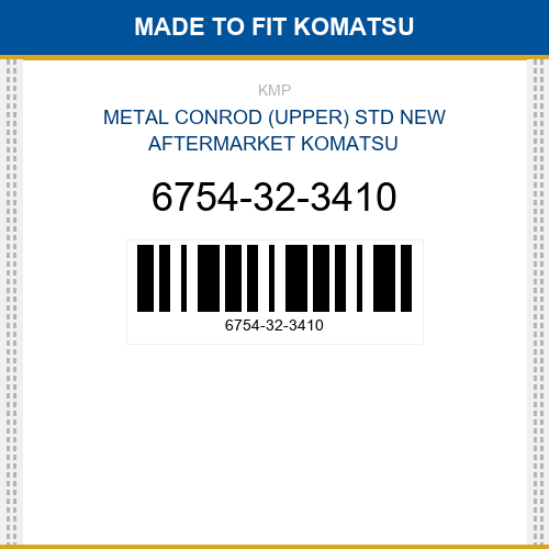 6754-32-3410 Metal conrod (upper) std Made to fit for KOMATSU