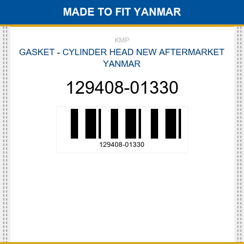 129408-01330 Gasket - cylinder head Made to fit for YANMAR