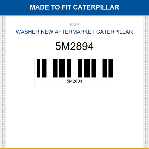 5M2894 Washer Made to fit for CATERPILLAR