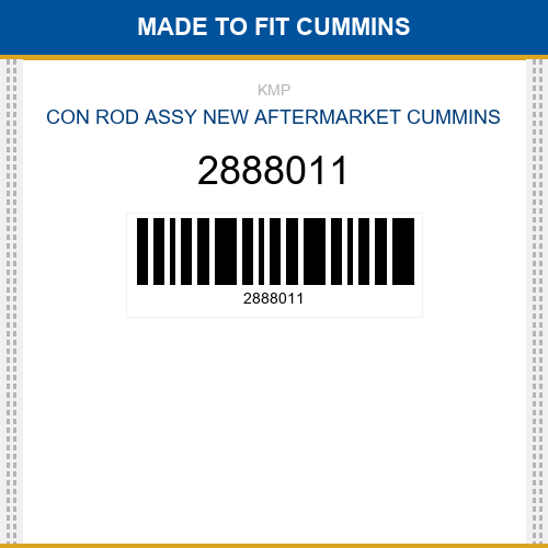 2888011 Con rod assy Made to fit for CUMMINS