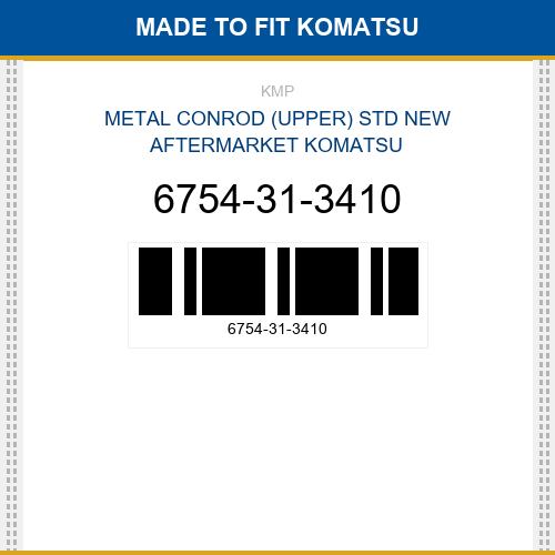 6754-31-3410 Metal conrod (upper) std Made to fit for KOMATSU