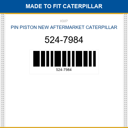 524-7984 Pin piston Made to fit for CATERPILLAR