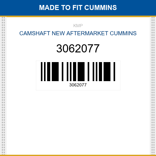 3062077 Camshaft Made to fit for CUMMINS