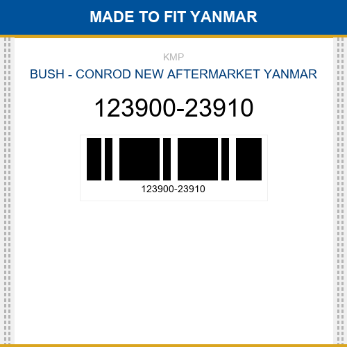 123900-23910 Bush - conrod Made to fit for YANMAR