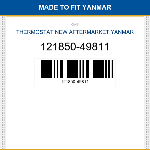 121850-49811 Thermostat Made to fit for YANMAR