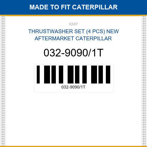 032-9090/1T Thrustwasher set (4 pcs) Made to fit