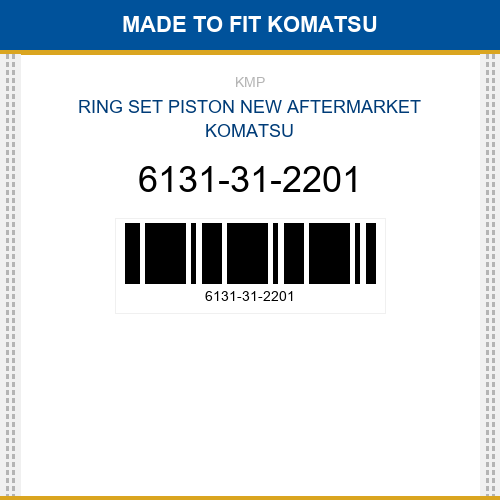 6131-31-2201 Ring set piston Made to fit for KOMATSU