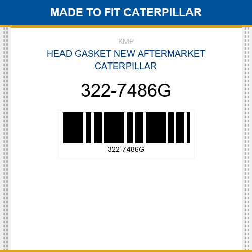 322-7486G Head gasket Made to fit for CATERPILLAR