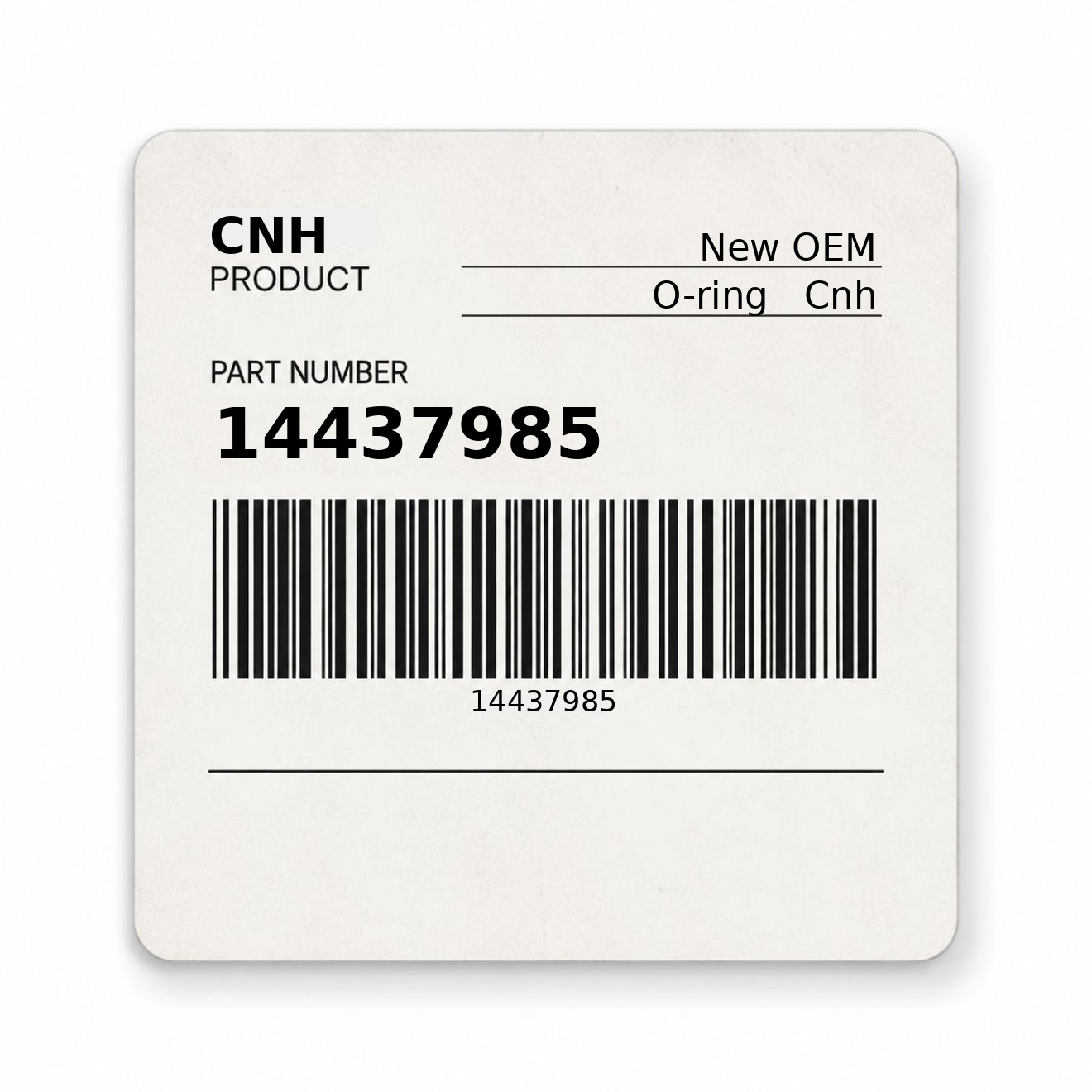 14437985 O-ring New Aftermarket Made to fit for CNH