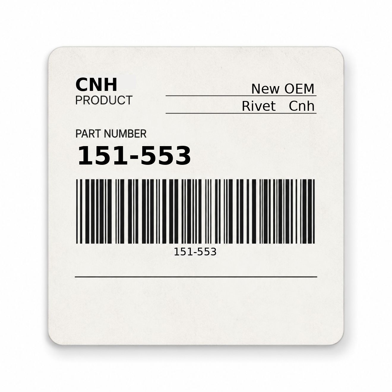 151-553 Rivet New Aftermarket Made to fit for CNH