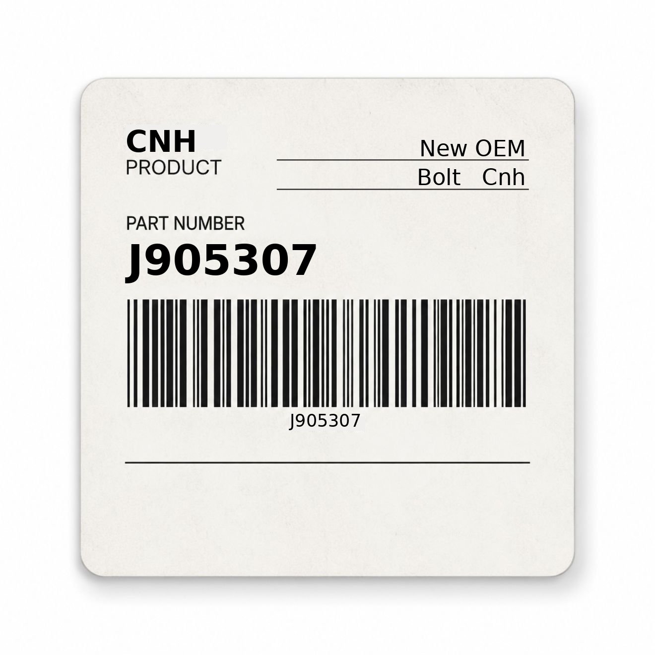 J905307 Bolt New Aftermarket Made to fit for CNH