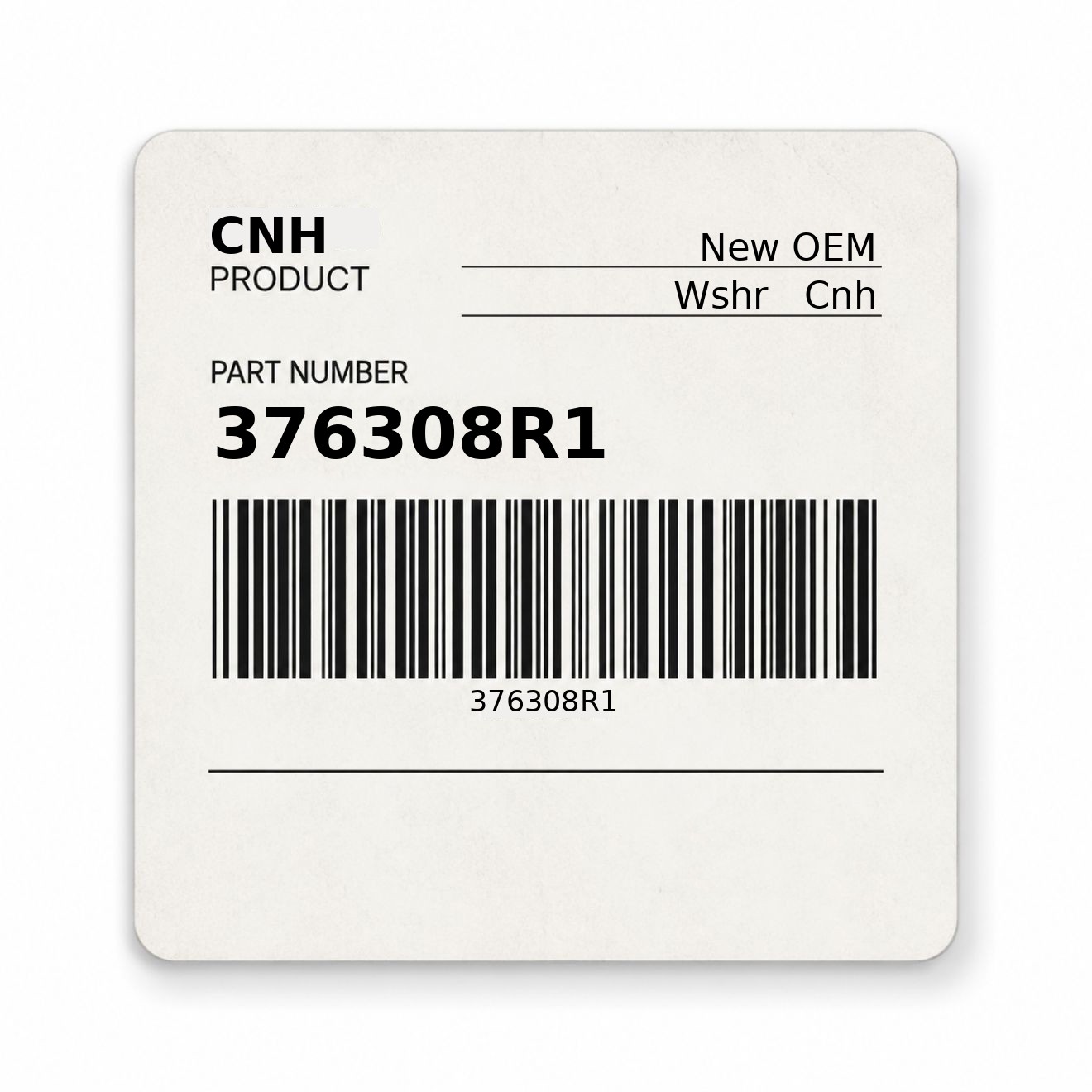 376308R1 Wshr New Aftermarket Made to fit for CNH
