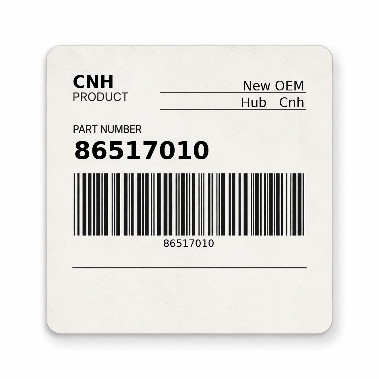 86517010 Hub New Aftermarket Made to fit for CNH