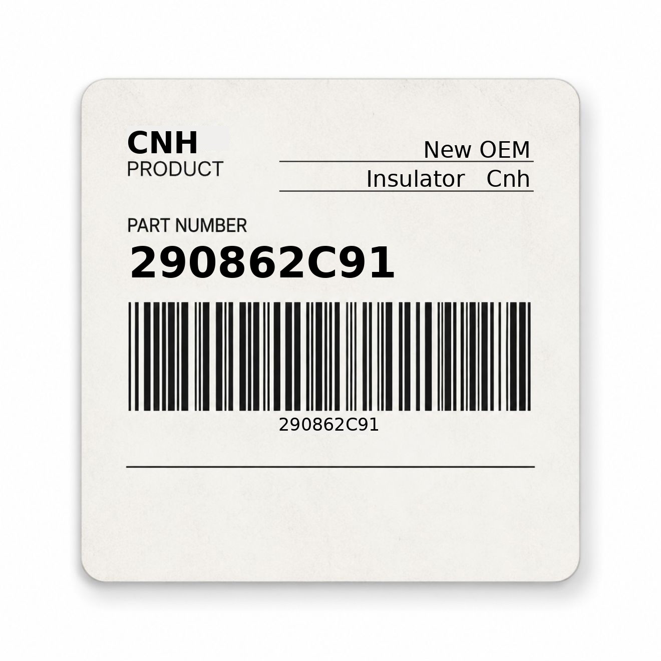 290862C91 Insulator New Aftermarket Made to fit for CNH