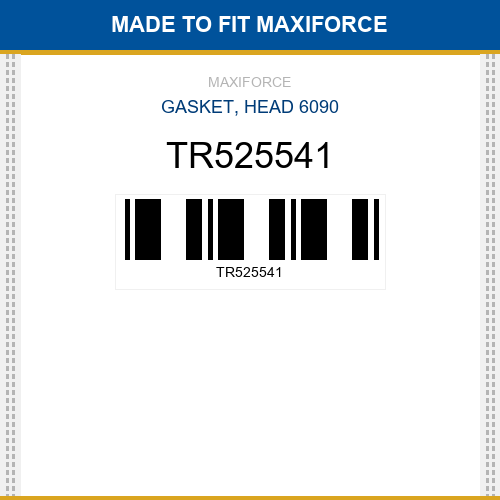 TR525541 Gasket, head 6090 New Aftermarket
