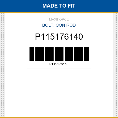 P115176140 Bolt, con rod New Aftermarket