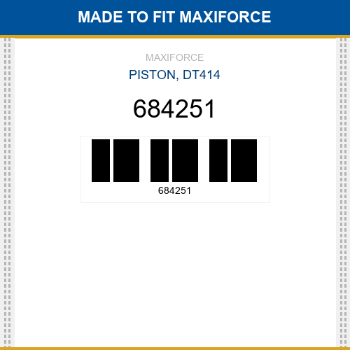 684251 Piston, dt414 New Aftermarket
