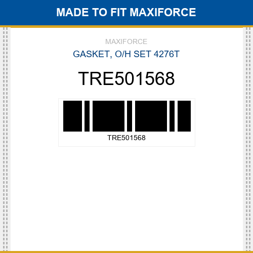 TRE501568 Gasket, o/h set 4276t New Aftermarket