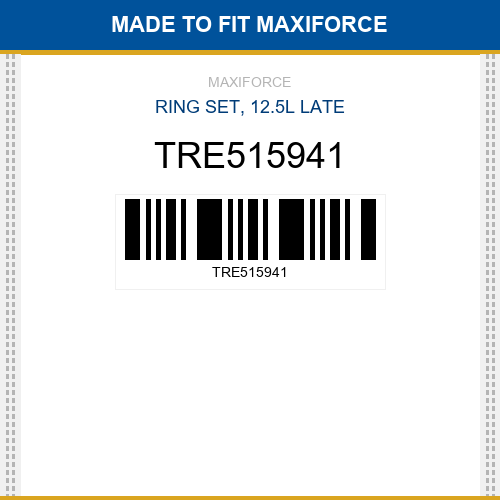 TRE515941 Ring set, 12.5l late New Aftermarket