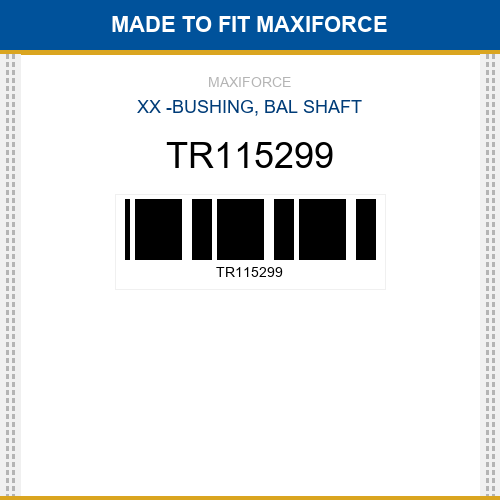 TR115299 Bushing, bal shaft New Aftermarket