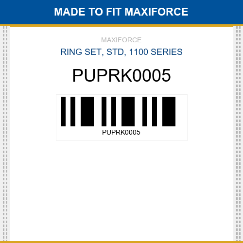 PUPRK0005 Ring set, std, 1100 series New Aftermarket