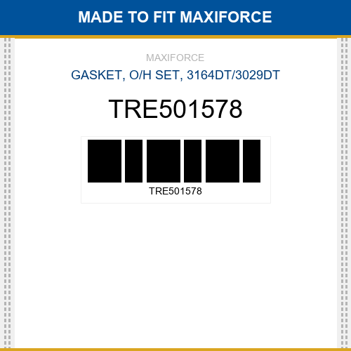 TRE501578 Gasket, o/h set, 3164dt/3029dt New Aftermarket