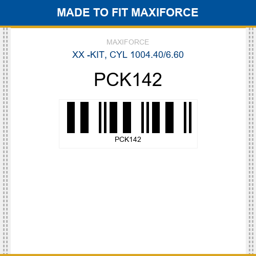PCK142 Kit, cyl 1004.40/6.60 New Aftermarket