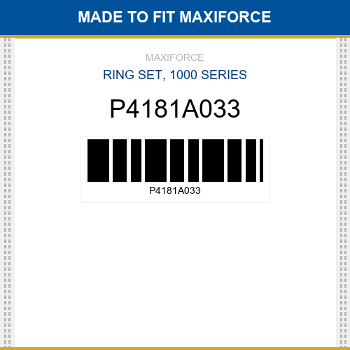P4181A033 Ring set, 1000 series New Aftermarket