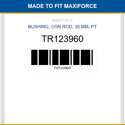 TR123960 Bushing, con rod, 35 mm, pt New Aftermarket
