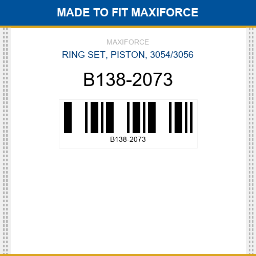 B138-2073 Ring set, piston, 3054/3056 New Aftermarket