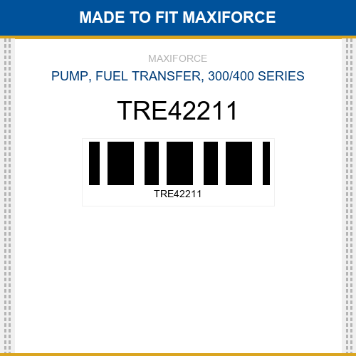TRE42211 Pump, fuel transfer, 300/400 series New Aftermarket