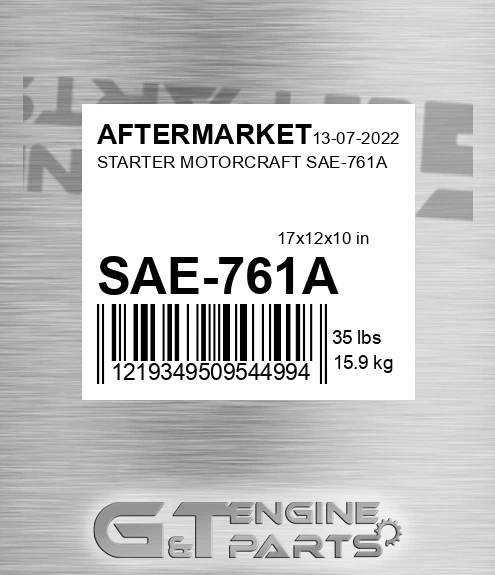 SAE-761A Starter Motorcraft Sae-761a for AFTERMARKET