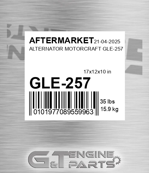 GLE-257 Alternator Motorcraft Gle-257 for AFTERMARKET
