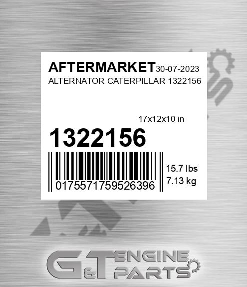 1322156 Alternator Caterpillar 1322156 for AFTERMARKET