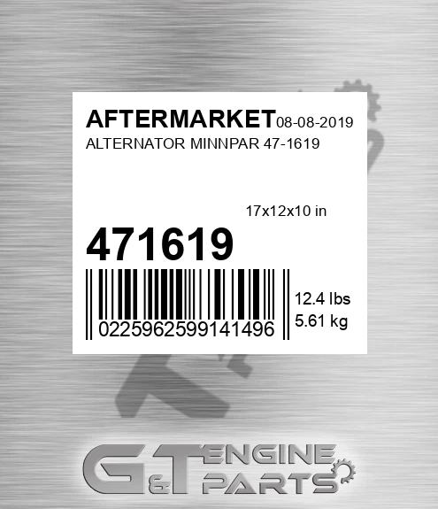 471619 Alternator Minnpar for AFTERMARKET