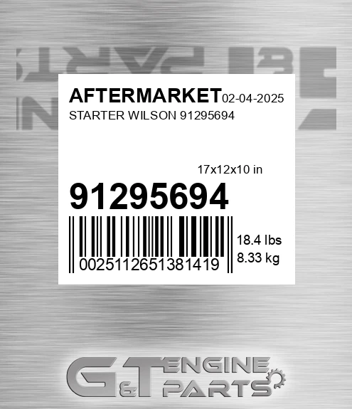 91295694 Starter Wilson 91295694 for AFTERMARKET